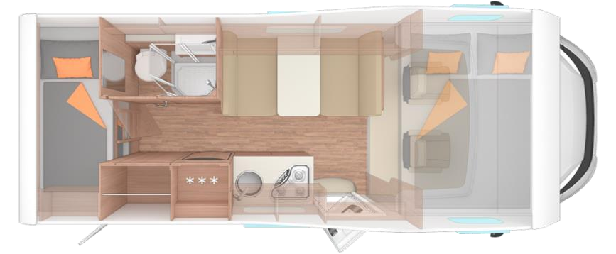 Weinsberg Carahome 700dg içten karavan